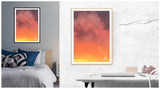 Foto Poster Wolken on Fire